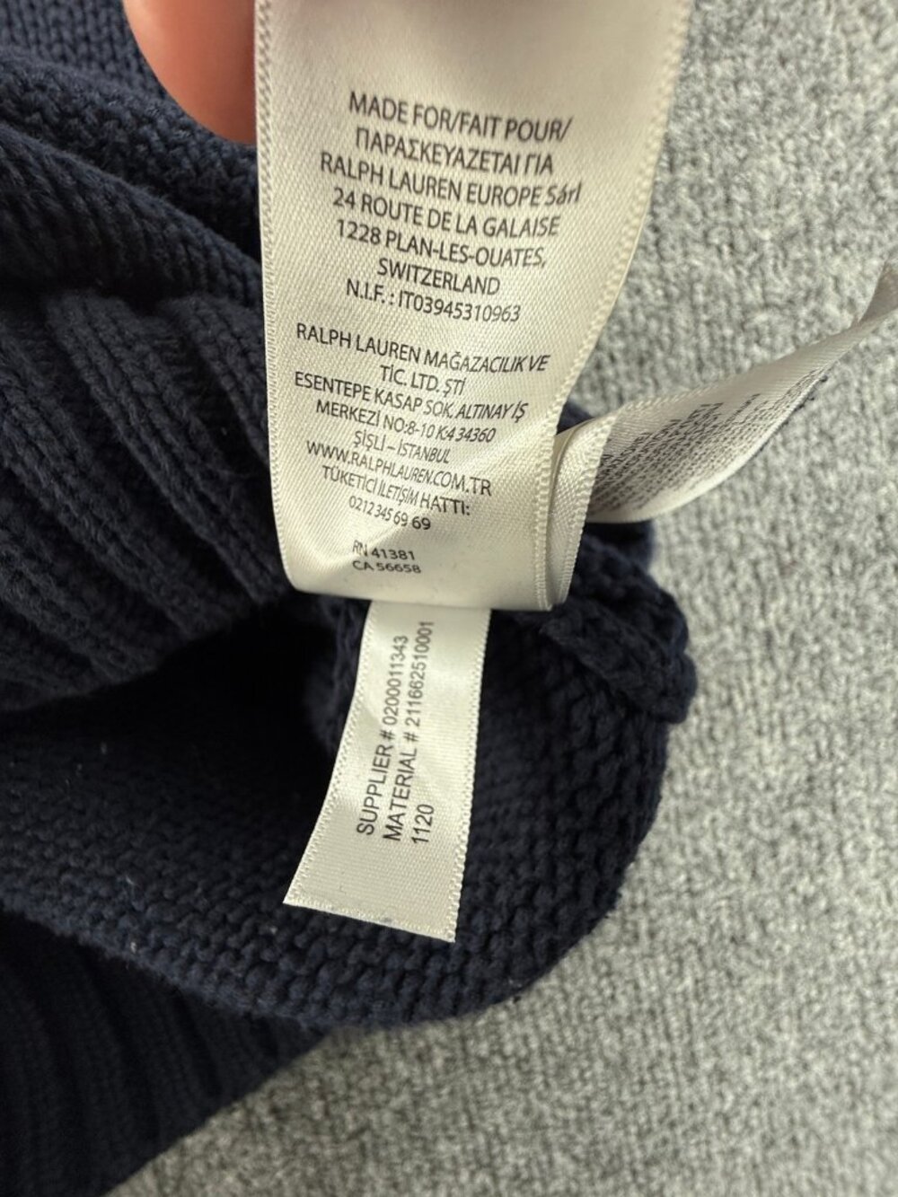 Polo Ralph Lauren USA Flag Pullover Medium Cotton Women Graphic Sweater Blue - Picture 13 of 16